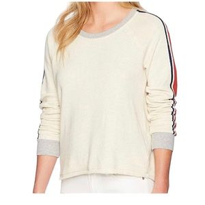 Splendid Cotton Rugby Stripe Sweatshirt